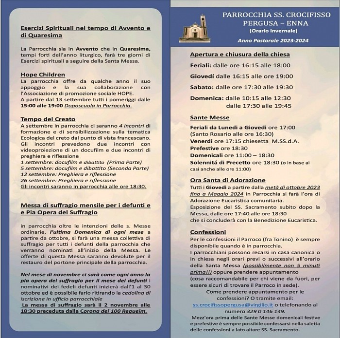 Programma Parrocchia 2024 (A)